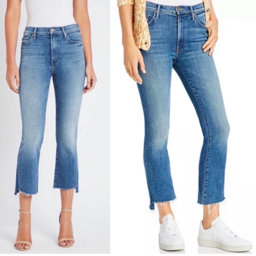 MOTHER The Insider Crop Step Fray jeans